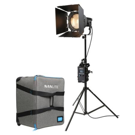 Nanlite Forza 300B II + FL-20G - zestaw, lampa LED Forza 300B II Bi-color, 2700-6500K, CRI 96, Fresnel, walizka_1